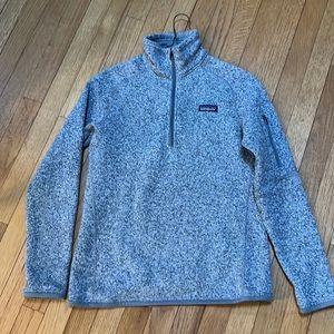 Patagonia Women's Better Sweater® 1/4-Zip Fleece SIZE M excellent condition gray